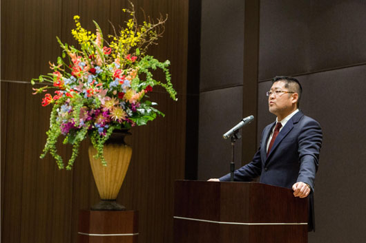 廣田康之会長から、株式会社D'Zホールディングス設立記念式典閉会の言葉をいただきました